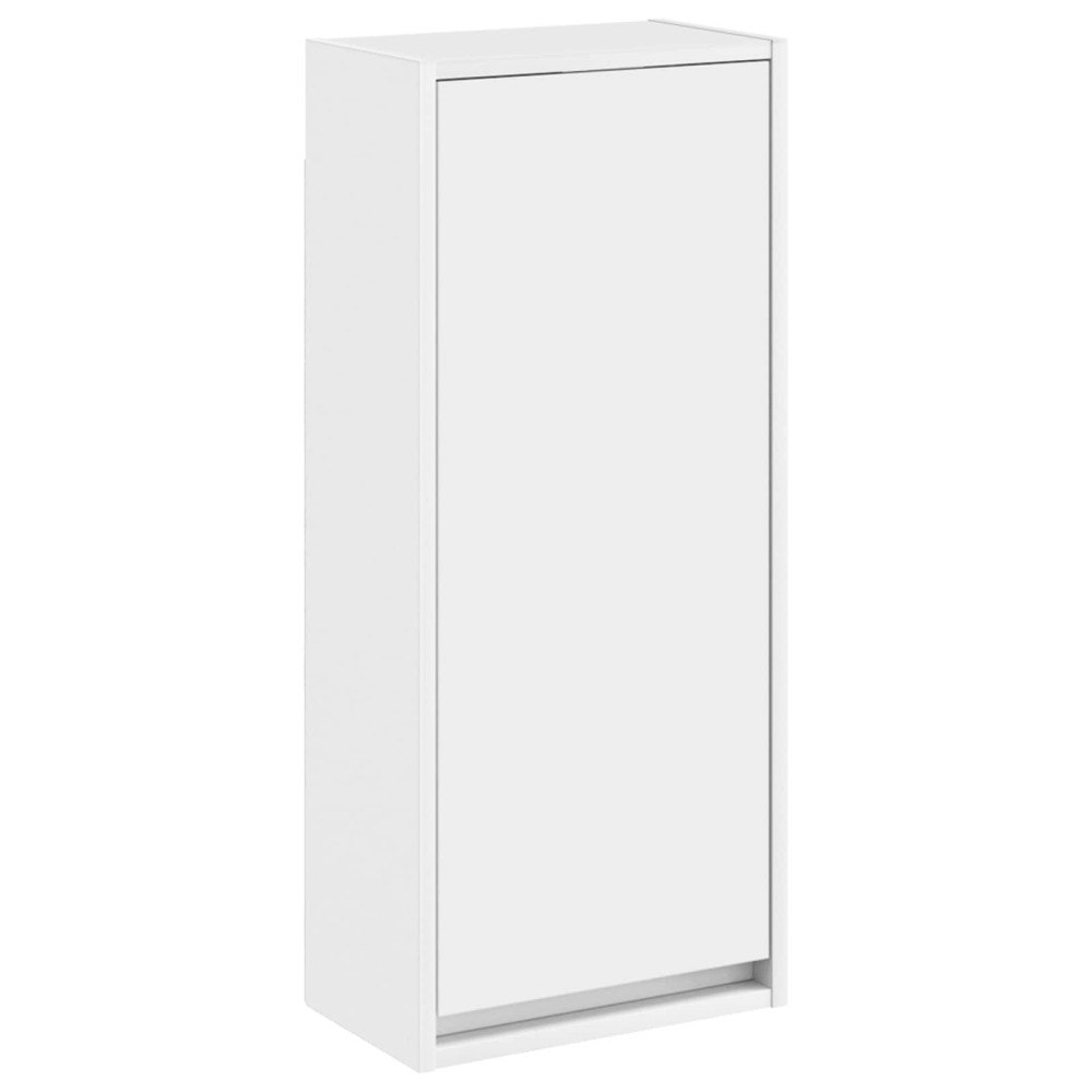vidaXL Väggmonterad handfatsspegel Vit 35 x 20 x 81 cm Konstruerat trä