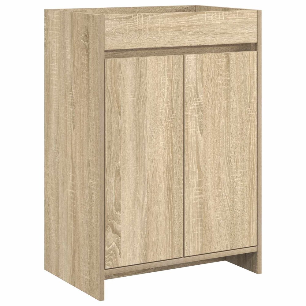 vidaXL Badrum Under Diskbänk Skåp Sonoma-ek 56 x 37,5 x 81 cm