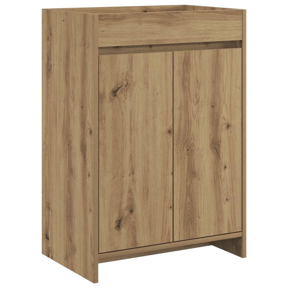 vidaXL Badrum Under Diskbänk Skåp Artisan-ek 56 x 37,5 x 81 cm