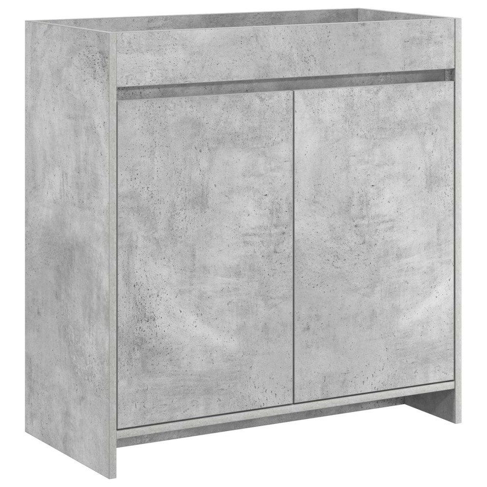 vidaXL Badrum Under Diskbänk Skåp Betonggrå 78,5 x 37,5 x 81 cm