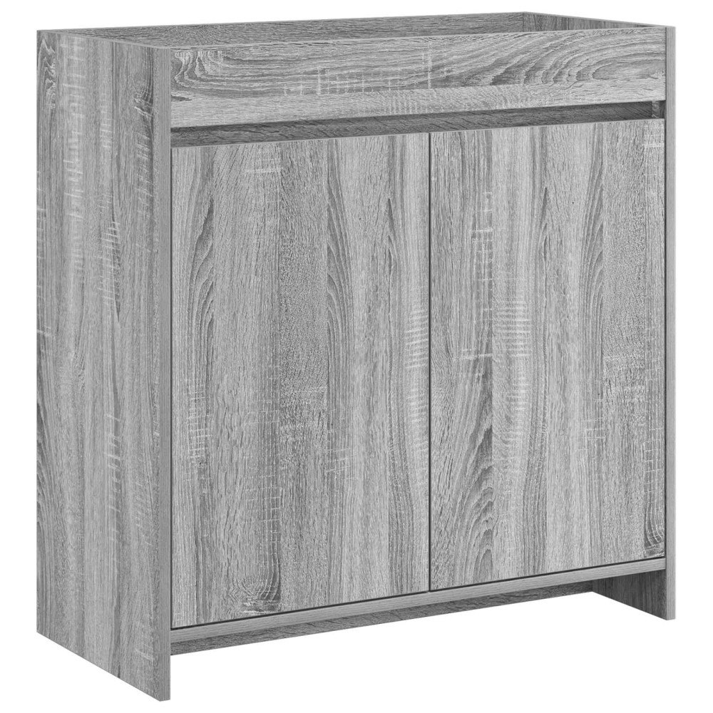 vidaXL Badrum Under Diskbänk Skåp Grå Sonoma 78,5 x 37,5 x 81 cm