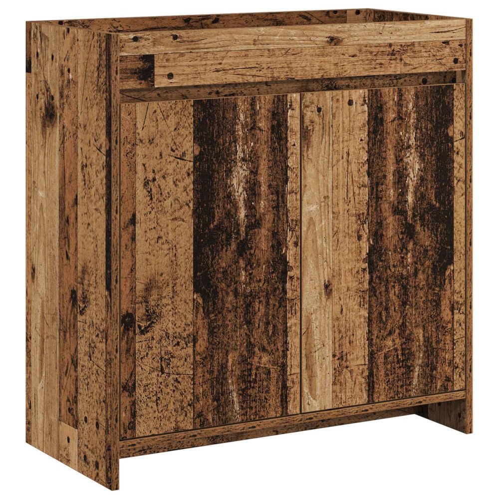 vidaXL Badrum Under Diskbänk Skåp Gammalt trä 78,5 x 37,5 x 81 cm