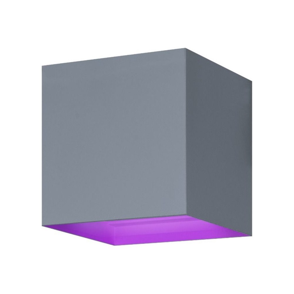 Hombli Hombli Smart Wall Light - vägglampa - LED - 6 W - varmt till kallt vitt ljus - 2700-6500 K - kub - grå