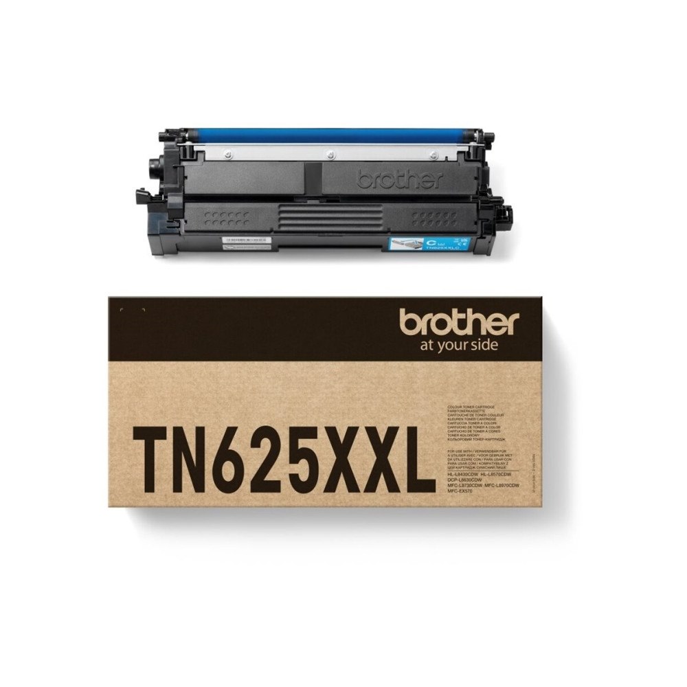 Brother Brother TN625XXLC - hög kapacitet - cyan - original - tonerkassett