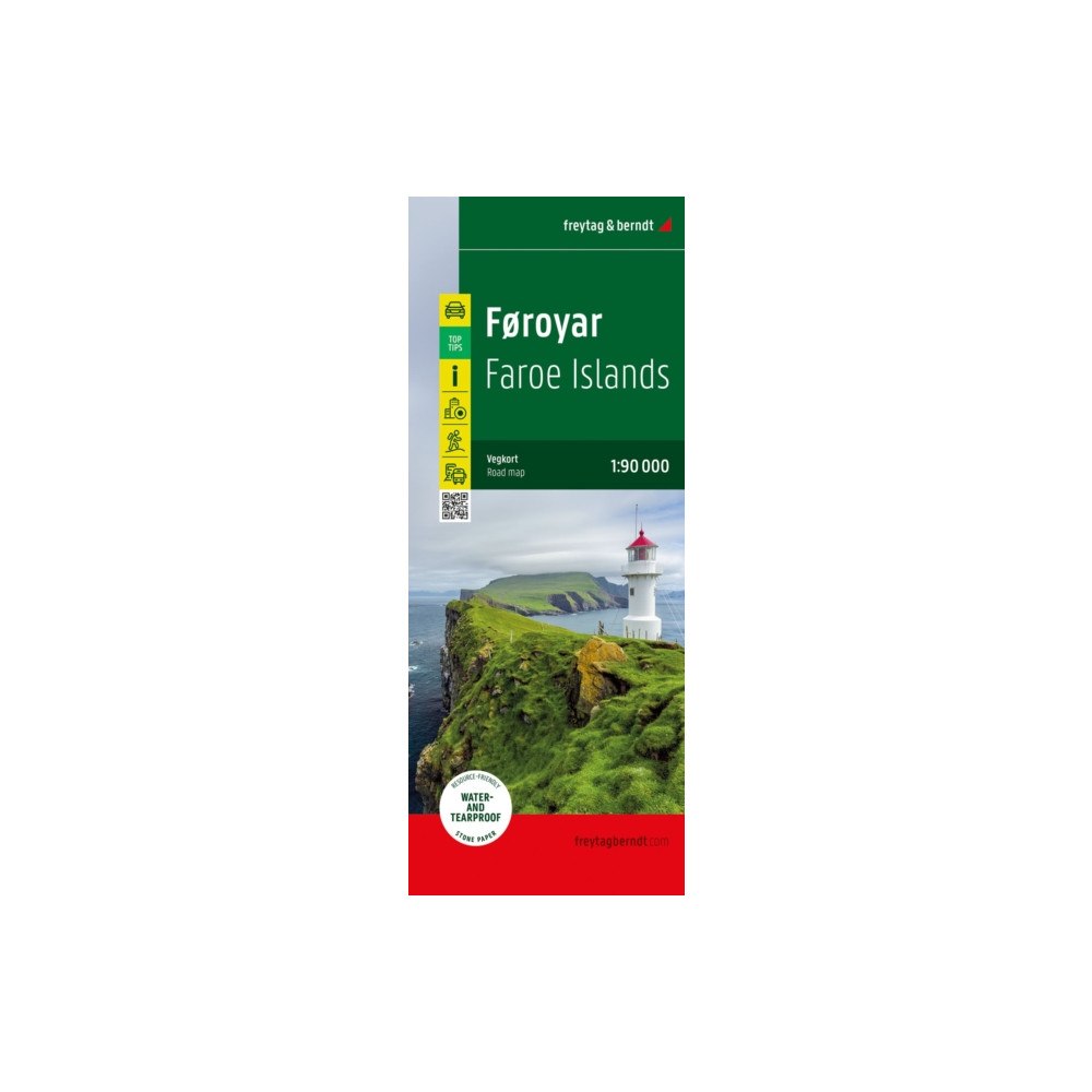 Freytag-Berndt Faroe Islands - Foroyar, street map 1:90.000