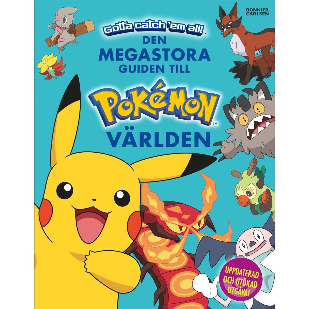 Bonnier Carlsen Den megastora guiden till Pokémonvärlden (häftad)
