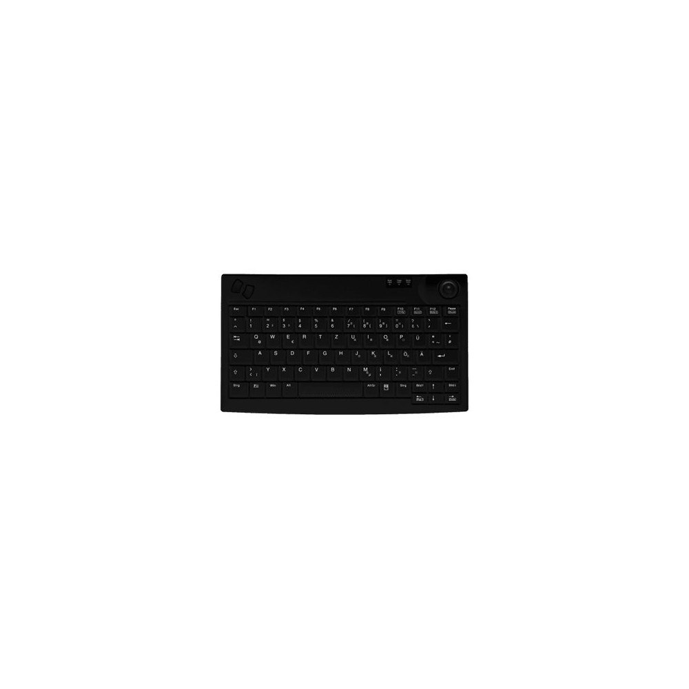 CHERRY Contour Active Key AK-440-TU - tangentbord - med styrkula - QWERTY - amerikansk - svart Inmatningsenhet