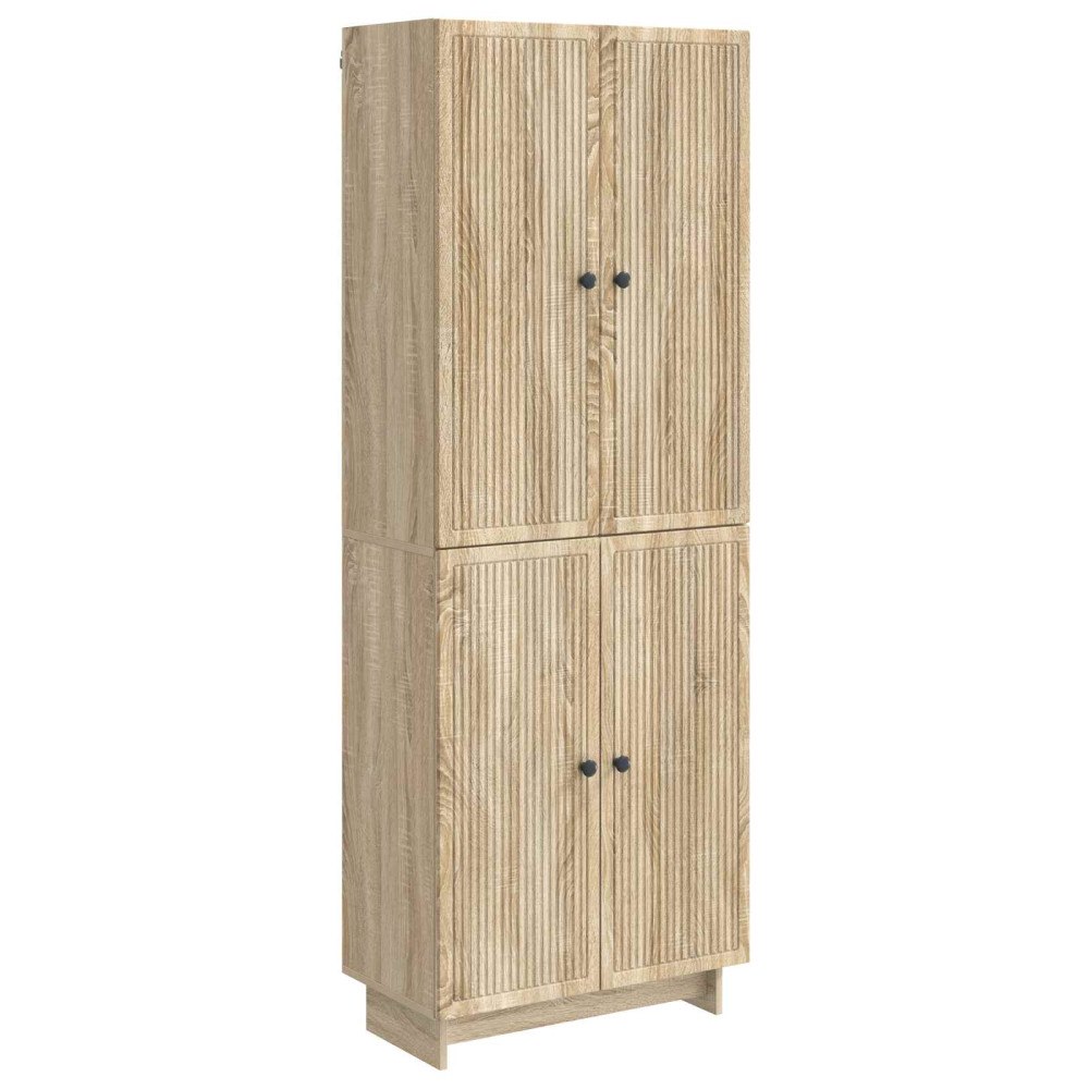 vidaXL Skåpset 2 pcs Sonoma-ek 66 x 34,5 x 90 cm Konstruerat trä