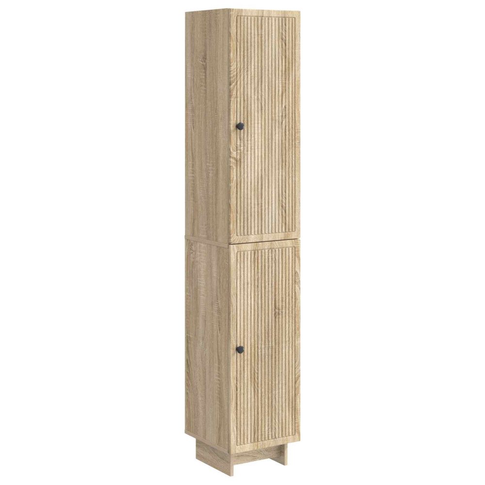 vidaXL Skåpset 2 pcs Sonoma-ek 34,5 x 33 x 90 cm Konstruerat trä
