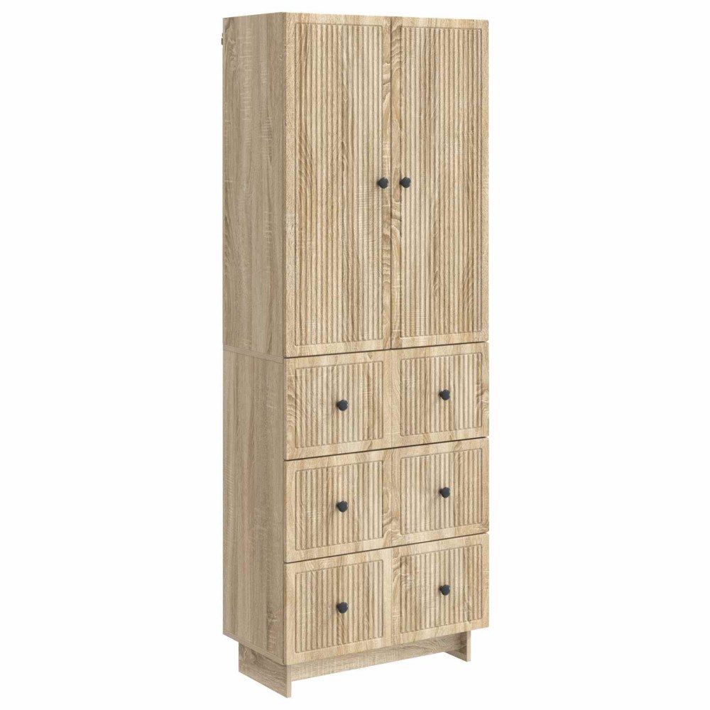 vidaXL Skåpset 2 pcs 66 x 34,5 x 90 cm Konstruerat trä