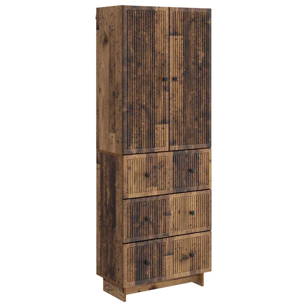 vidaXL Skåpset 2 pcs 66 x 34,5 x 90 cm Konstruerat trä