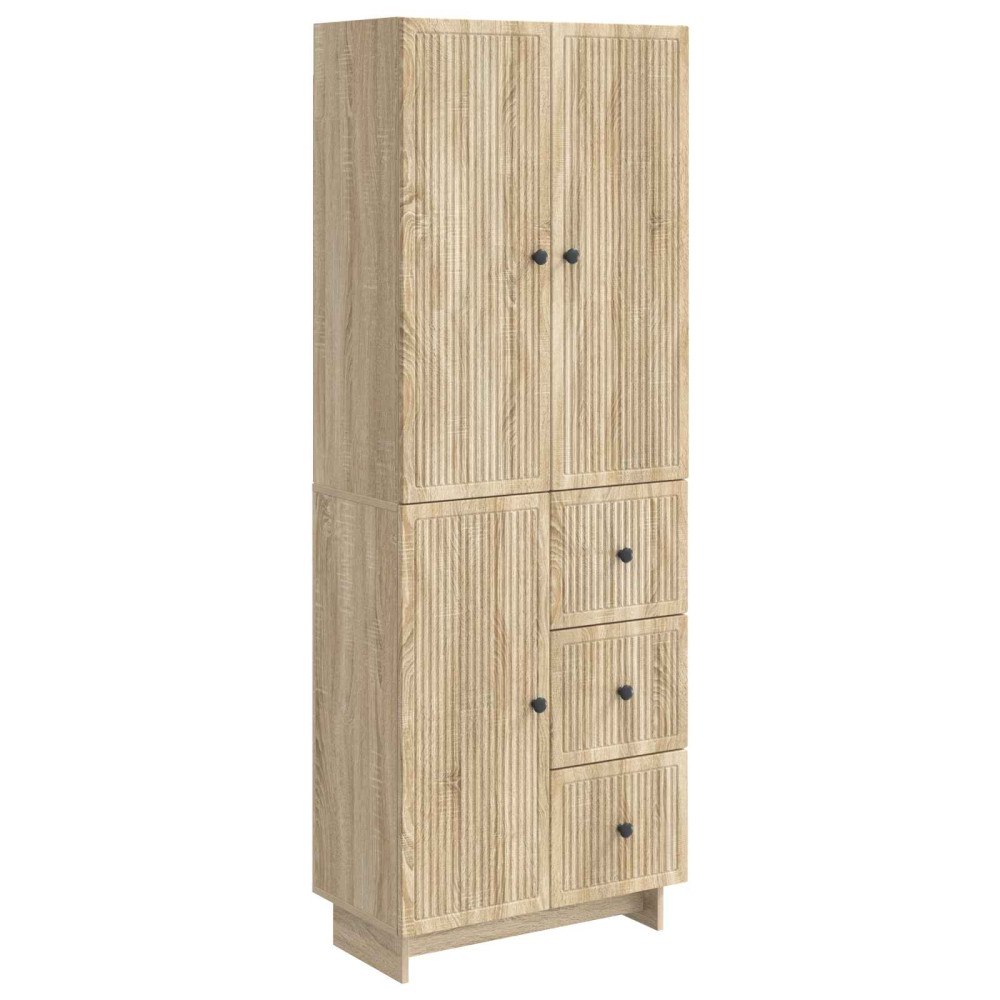 vidaXL Skåpset 2 pcs 66 x 34,5 x 90 cm Konstruerat trä