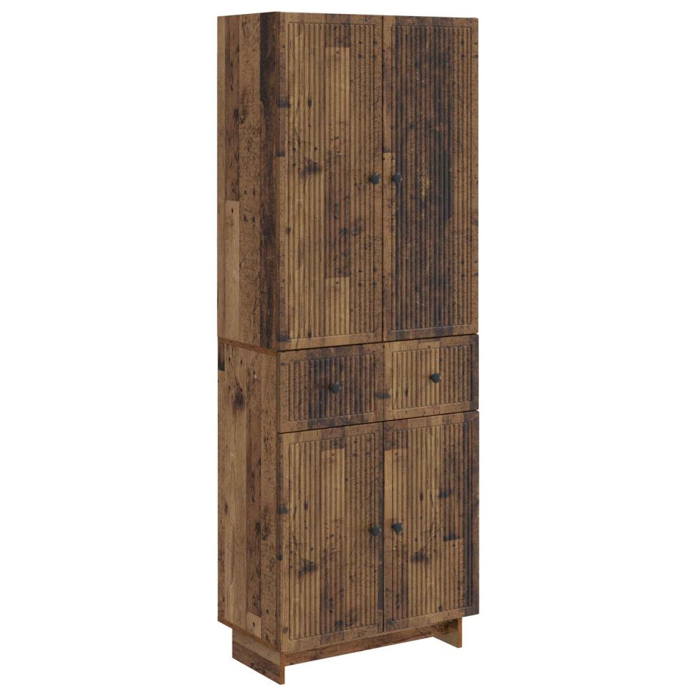 vidaXL Skåpset 2 pcs 66 x 34,5 x 90 cm Konstruerat trä