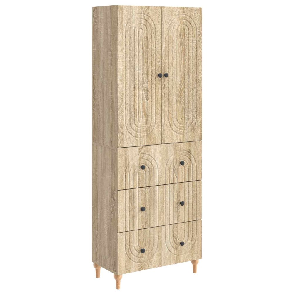 vidaXL Skåpset 2 pcs 66 x 34,5 x 90 cm Konstruerat trä