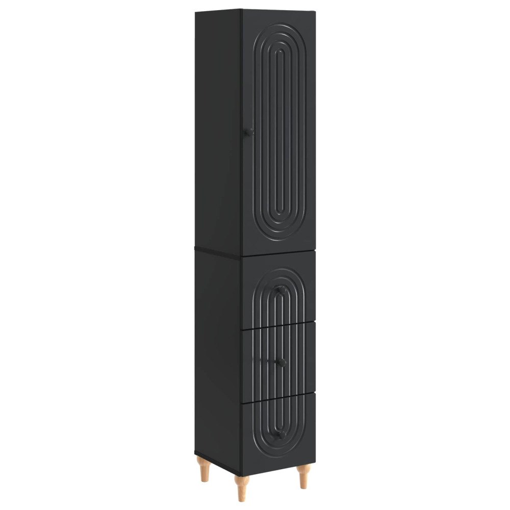 vidaXL Skåpset 2 pcs 33 x 34,5 x 90 cm Konstruerat trä