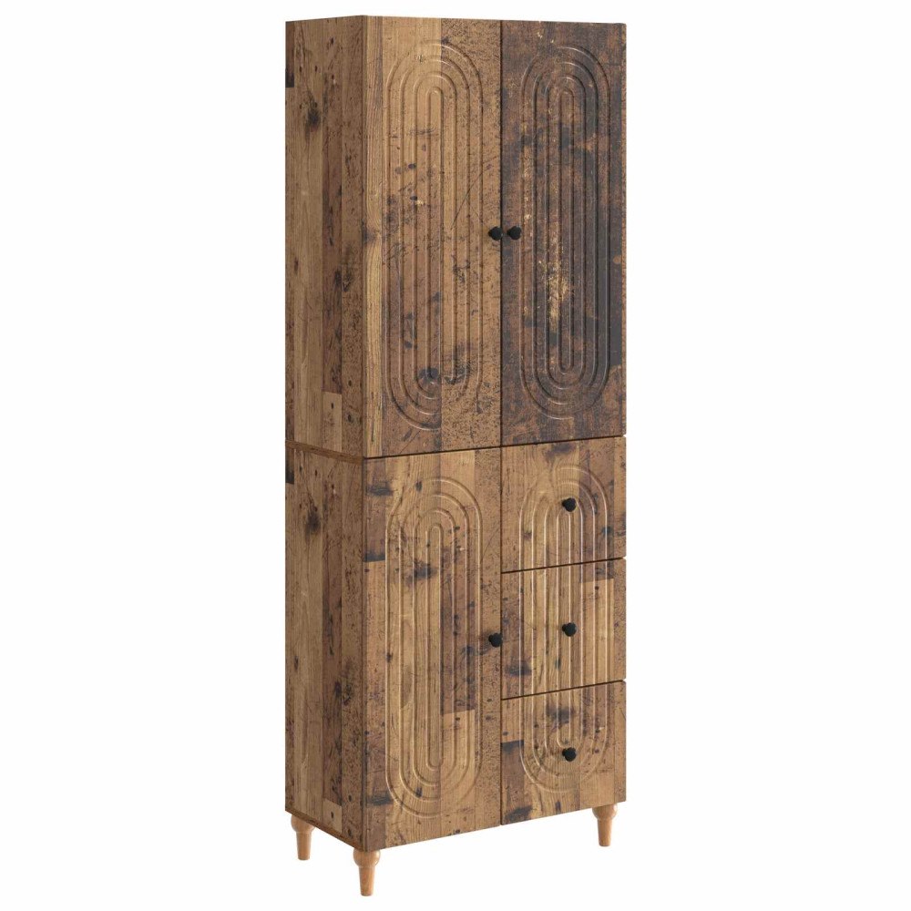 vidaXL Skåpset 2 pcs 66 x 34,5 x 90 cm Konstruerat trä