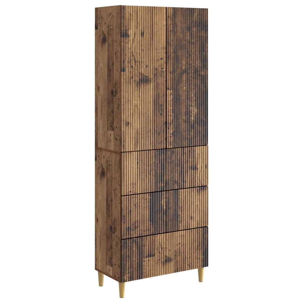 vidaXL Skåpset 2 pcs 66 x 34,5 x 90 cm Konstruerat trä