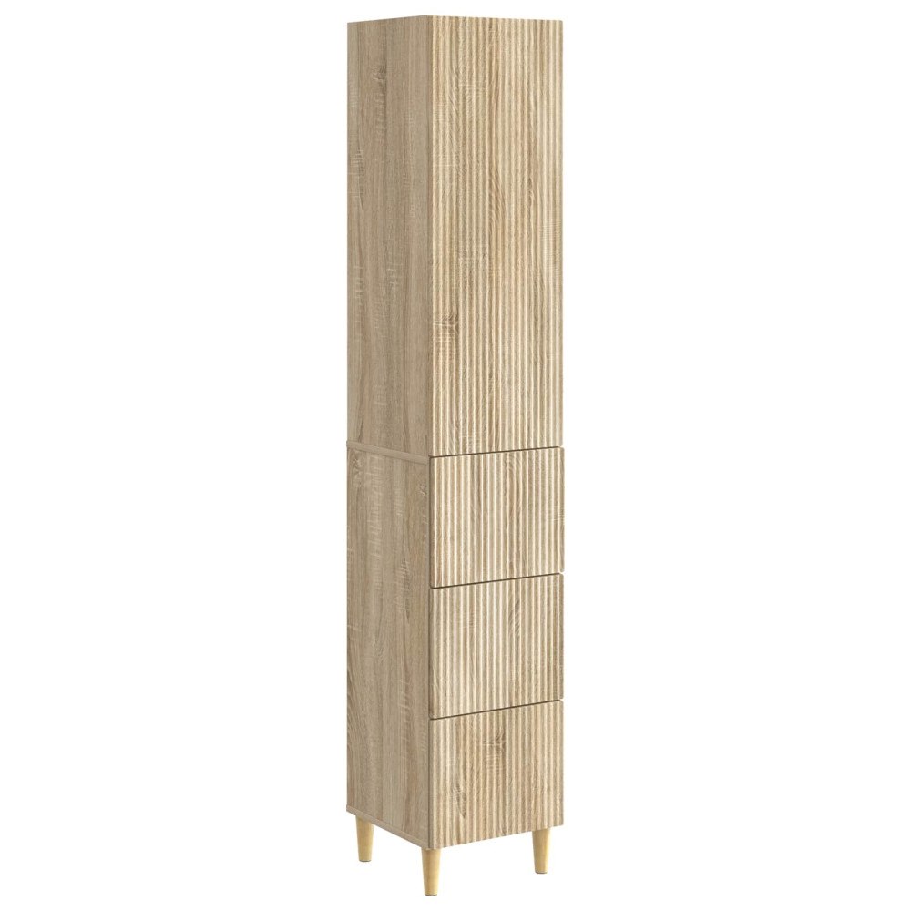 vidaXL Skåpset 2 pcs 33 x 34,5 x 90 cm Konstruerat trä