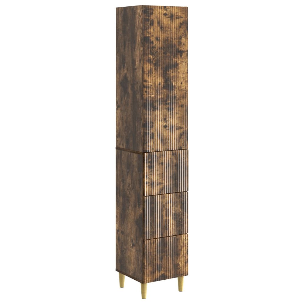 vidaXL Skåpset 2 pcs 33 x 34,5 x 90 cm Konstruerat trä