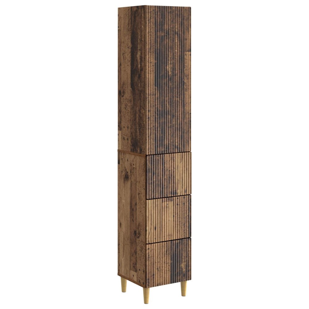 vidaXL Skåpset 2 pcs 33 x 34,5 x 90 cm Konstruerat trä