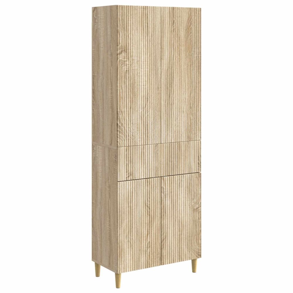 vidaXL Skåpset 2 pcs 66 x 34,5 x 90 cm Konstruerat trä