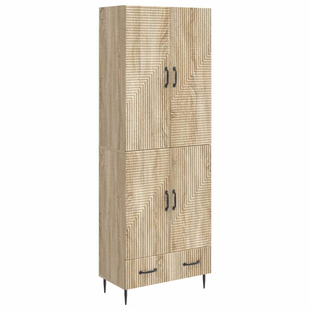 vidaXL Skåpset 2 pcs 66 x 34,5 x 95 cm Konstruerat trä