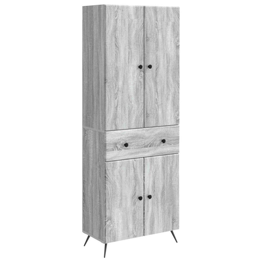 vidaXL 2 pcs Grå Sonoma