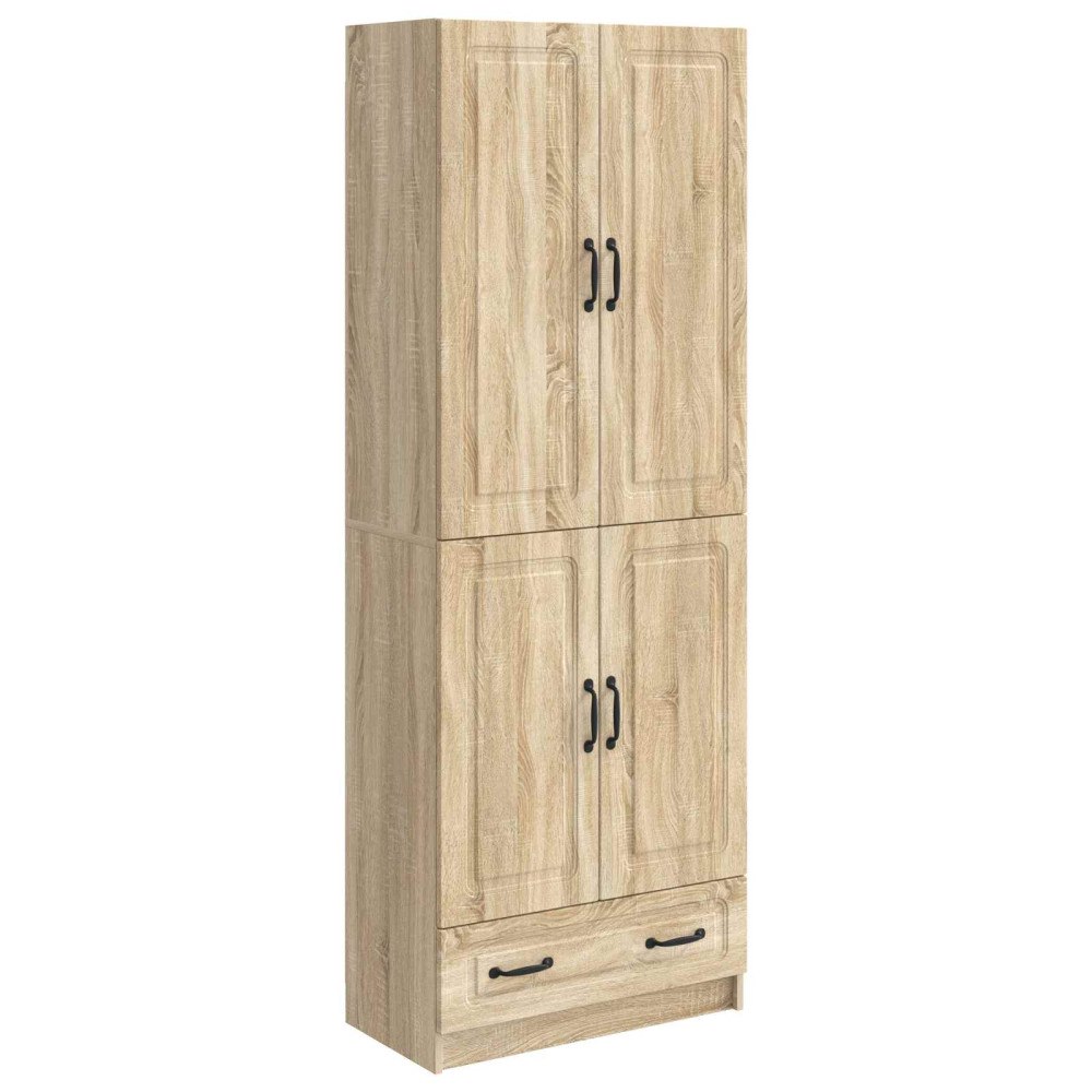 vidaXL Skåpset 2 pcs Sonoma-ek Konstruerat trä