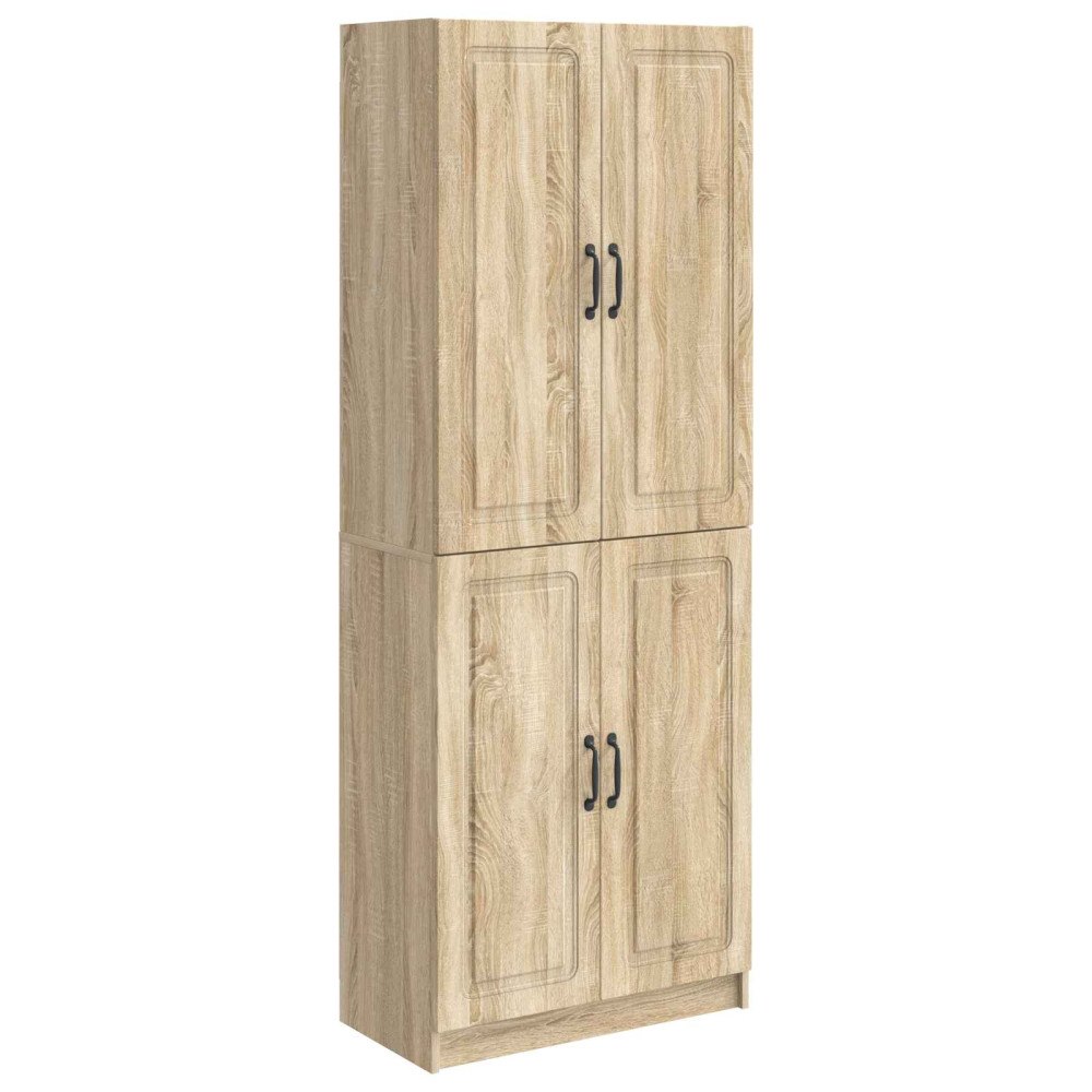 vidaXL Skåpset 2 pcs Sonoma-ek Konstruerat trä