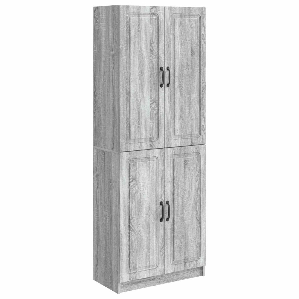 vidaXL Skåpset 2 pcs Konstruerat trä