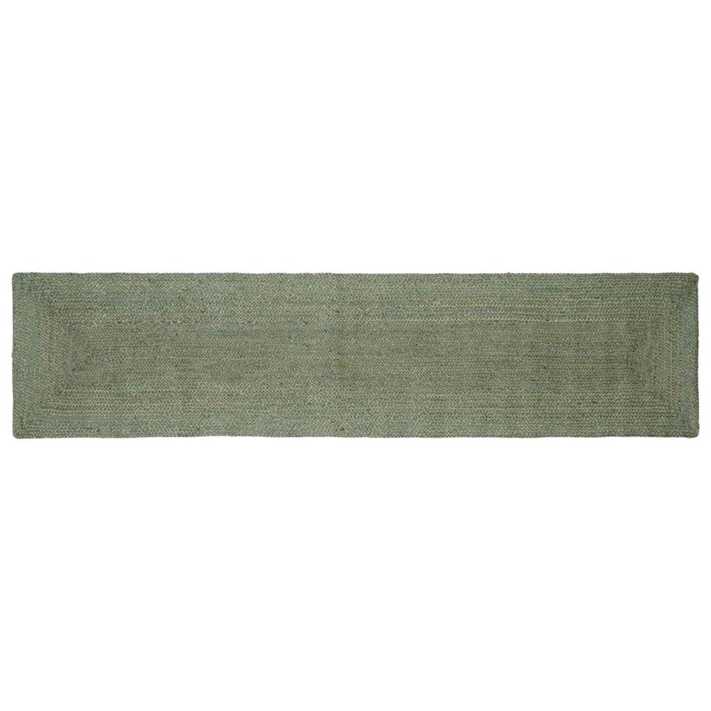 vidaXL Områdesmattor Rektangulär Olivgrön 60 x 250 cm Jute