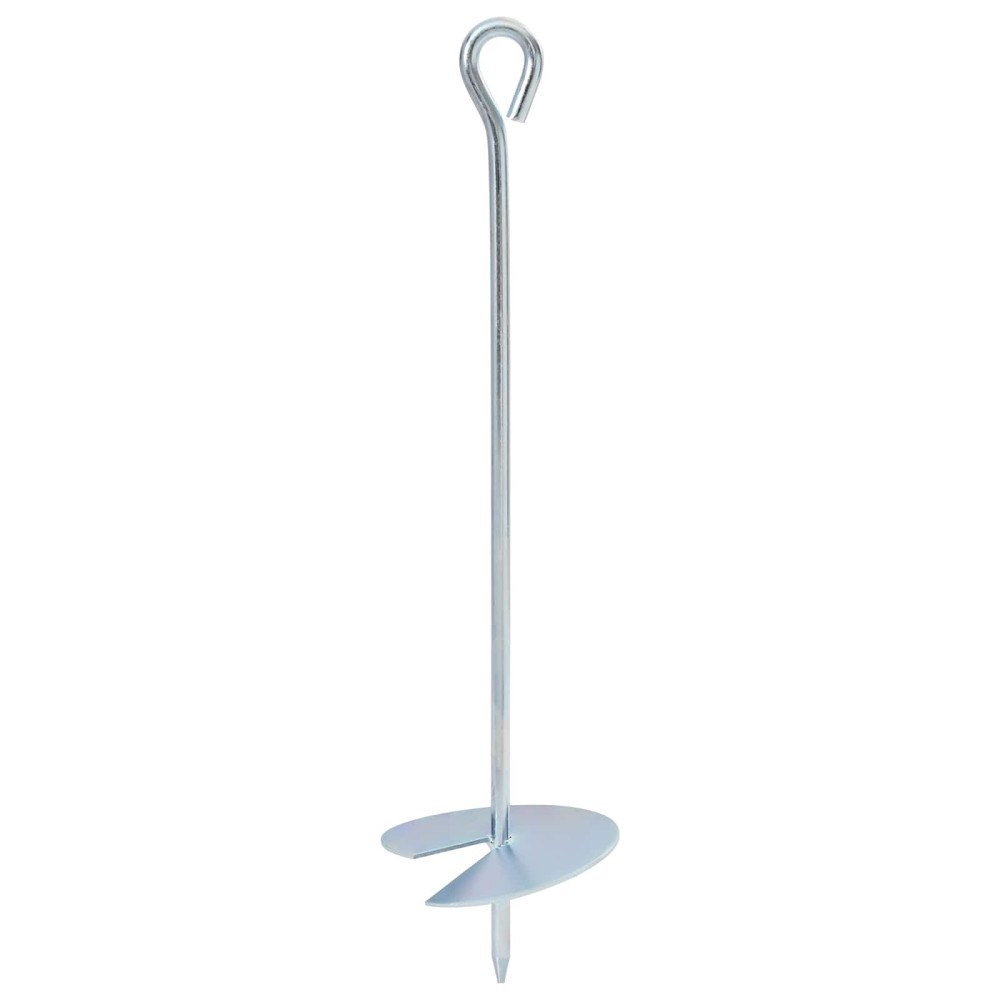 vidaXL Jordankare 4 pcs Silver Ø10 x 40 cm Galvaniserat metall