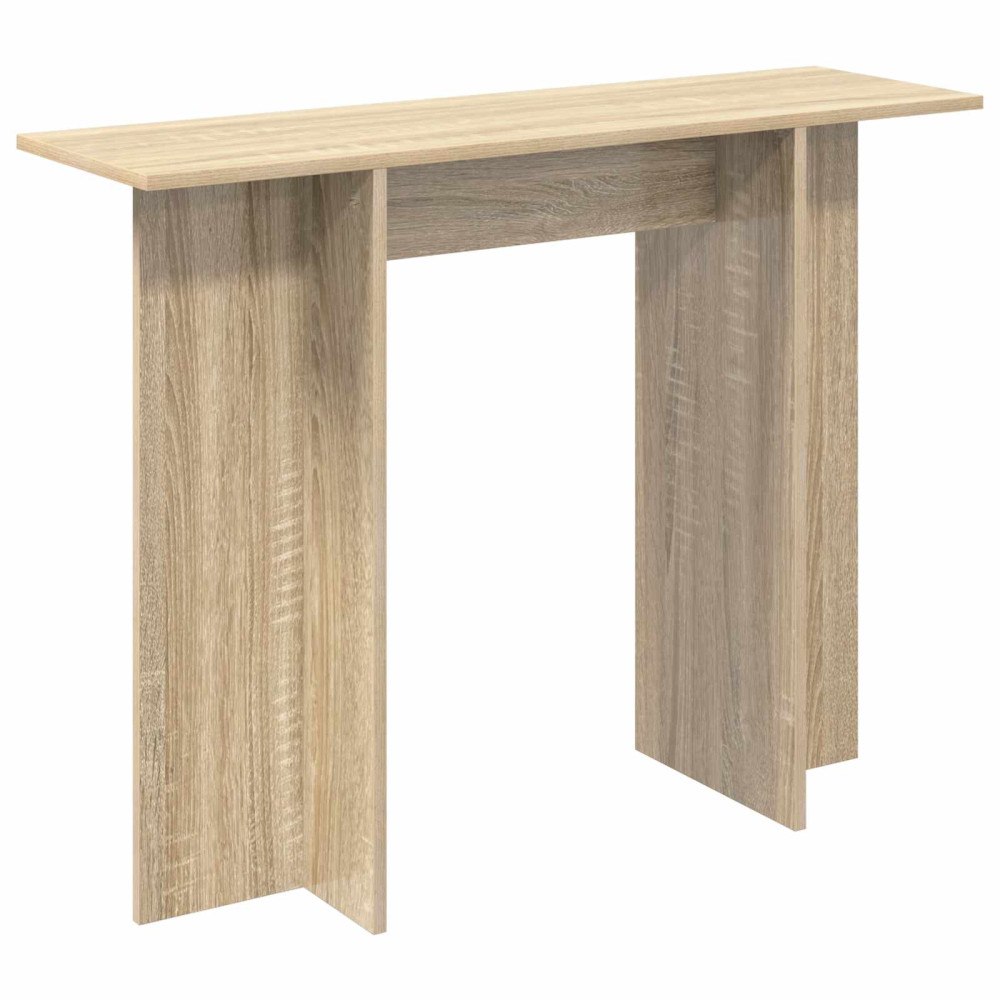 vidaXL Konsolbord Sonoma-ek 100 x 30 x 75 cm Konstruerat trä