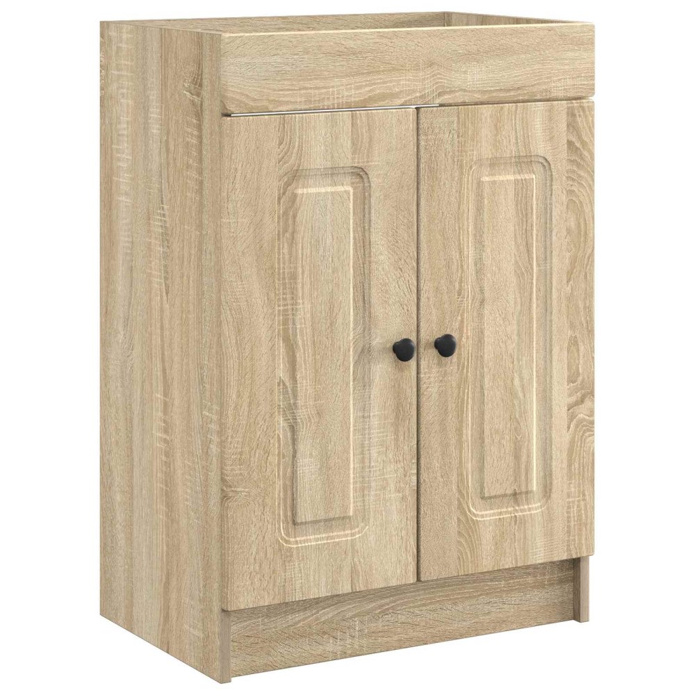 vidaXL Badrumsskåp under handfat Sonoma-ek 78,5 x 37,5 x 81 cm