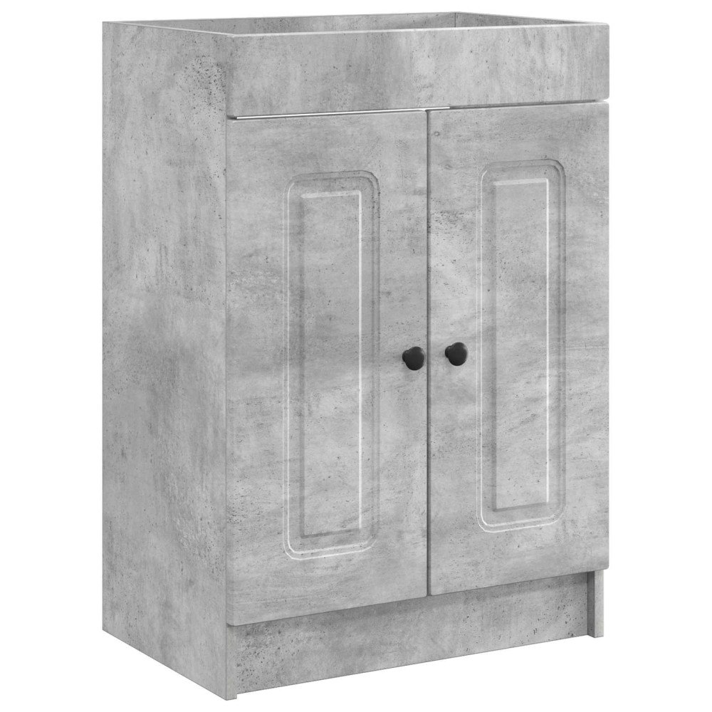 vidaXL Badrumsskåp under handfat Betonggrå 78,5 x 37,5 x 81 cm