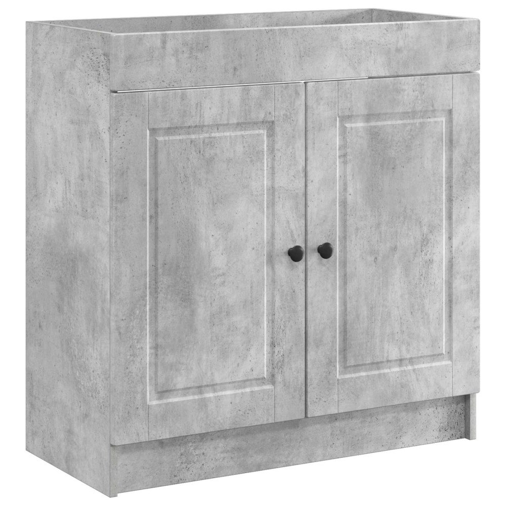 vidaXL Badrumsskåp under handfat Betonggrå 56 x 37,5 x 81 cm