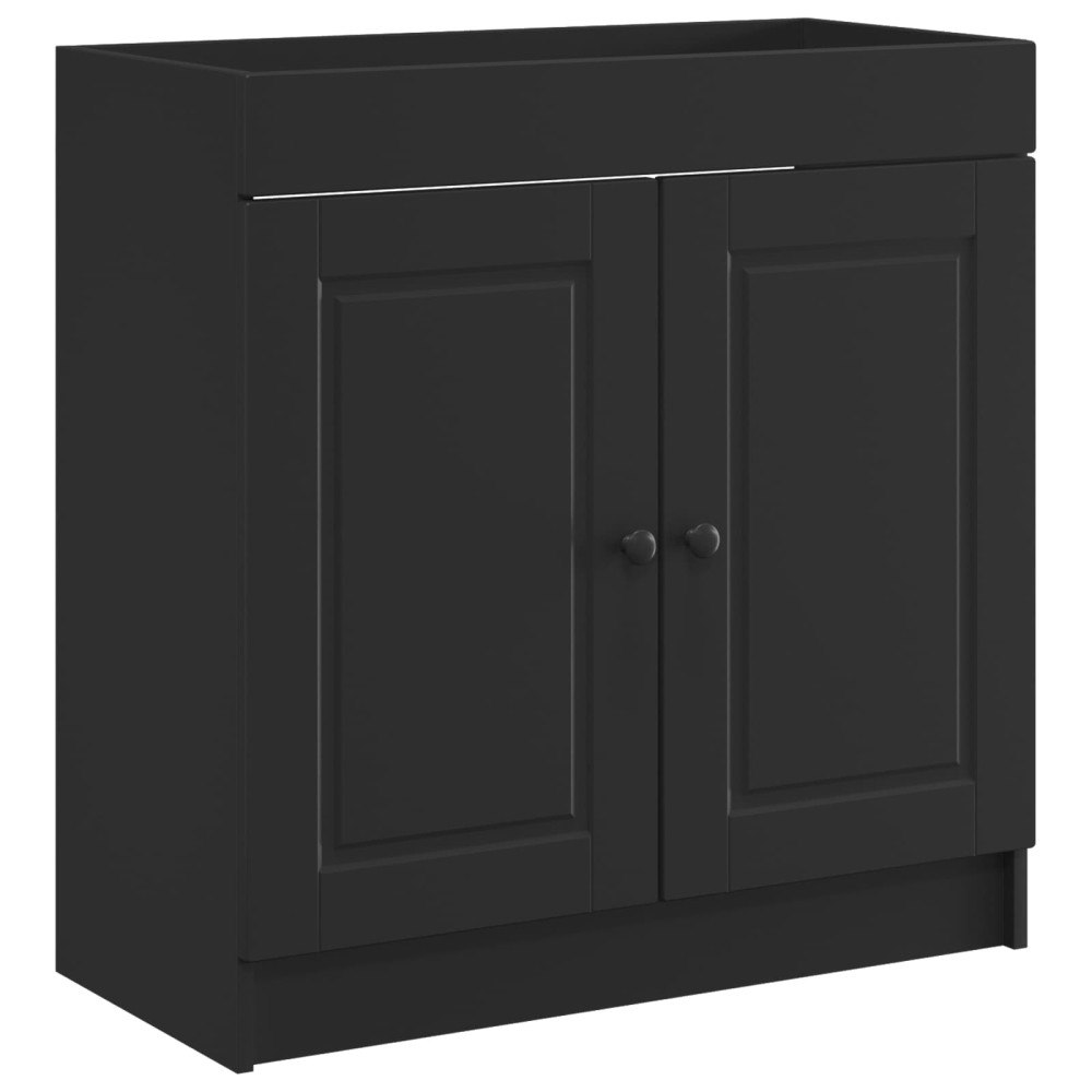vidaXL Badrumsskåp under handfat Svart 78,5 x 37,5 x 81 cm