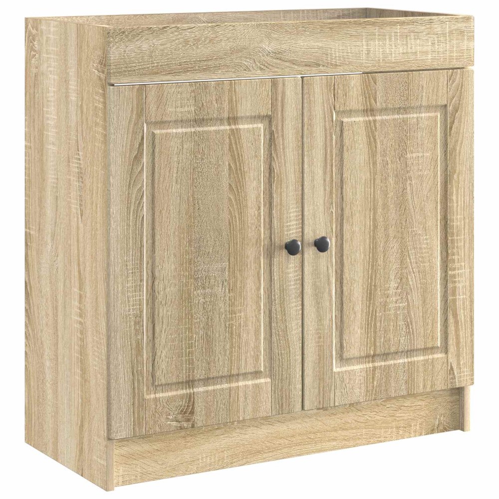 vidaXL Badrumsskåp under handfat Sonoma-ek 78,5 x 37,5 x 81 cm