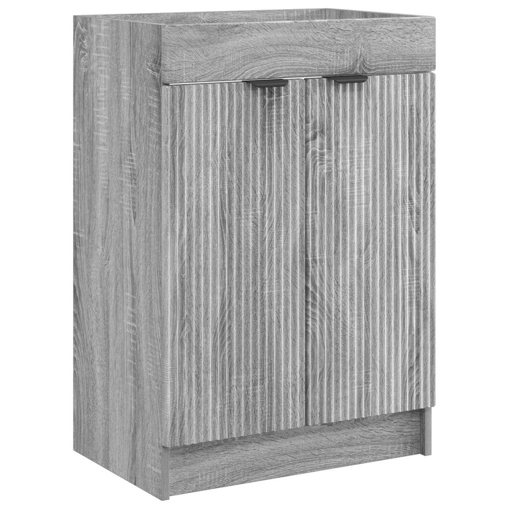 vidaXL Badrumsskåp under handfat Grå Sonoma 78,5 x 37,5 x 81 cm