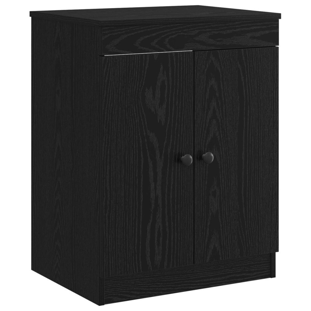 vidaXL Badrumsskåp Svart 54 x 41 x 70 cm Konstruerat trä