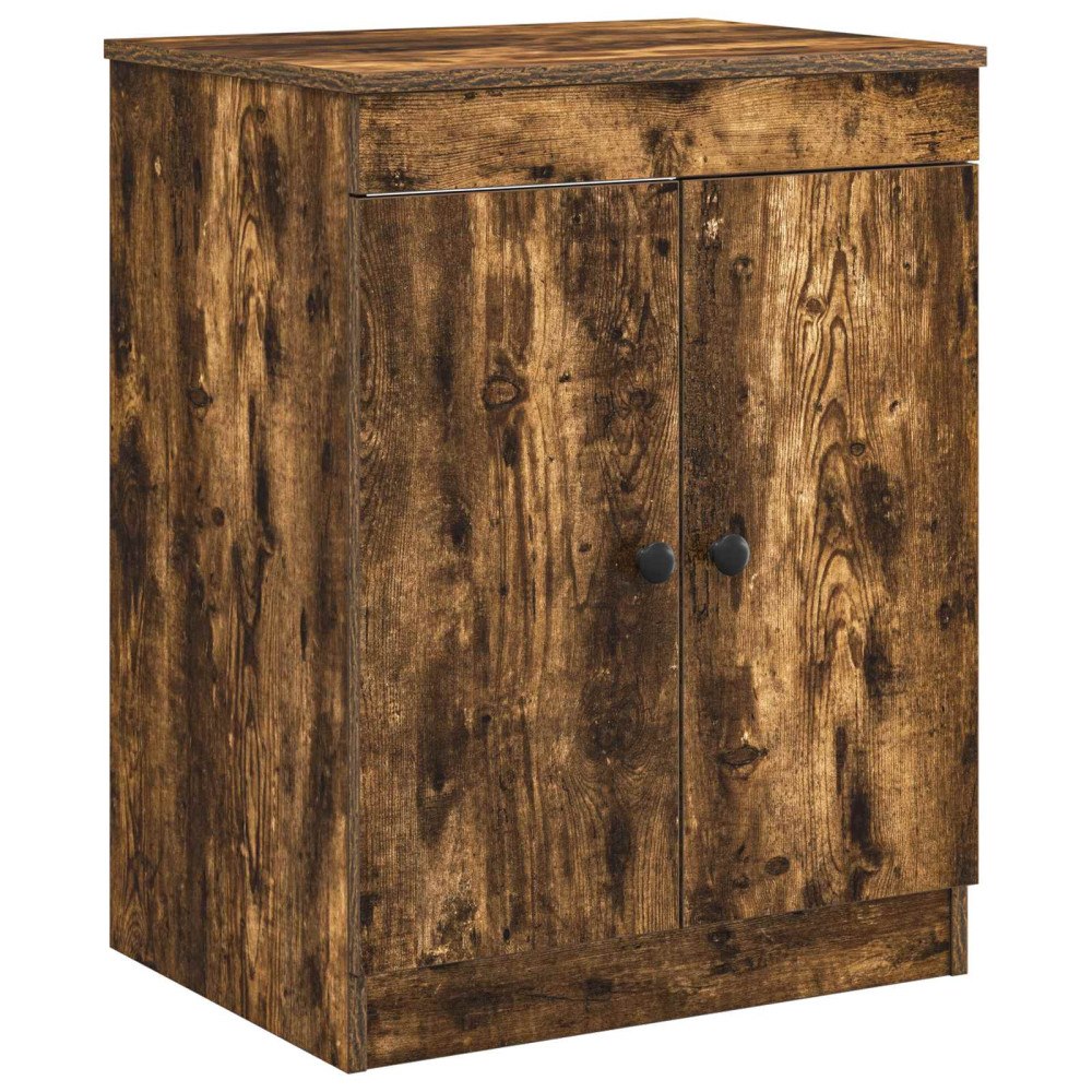 vidaXL Badrumsskåp Rökt ek 54 x 41 x 70 cm Konstruerat trä