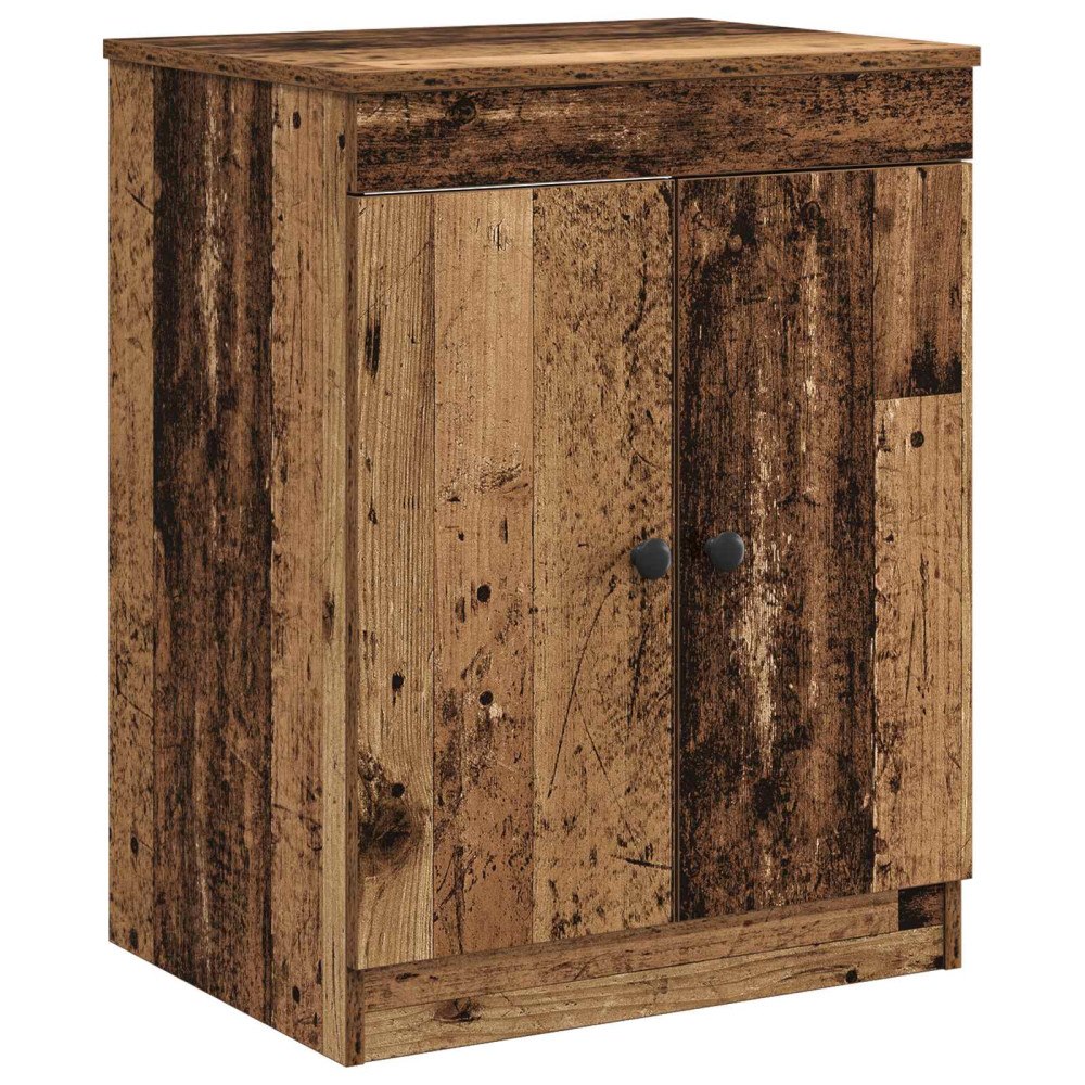 vidaXL Badrumsskåp Gammalt trä 54 x 41 x 70 cm Konstruerat trä