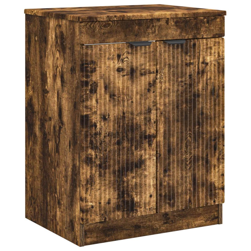 vidaXL Badrumsskåp Rökt ek 54 x 41 x 70 cm Konstruerat trä