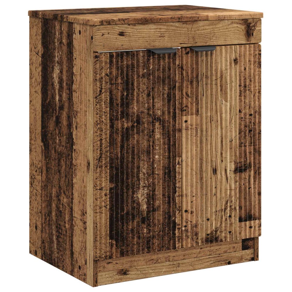 vidaXL Badrumsskåp Gammalt trä 54 x 41 x 70 cm Konstruerat trä