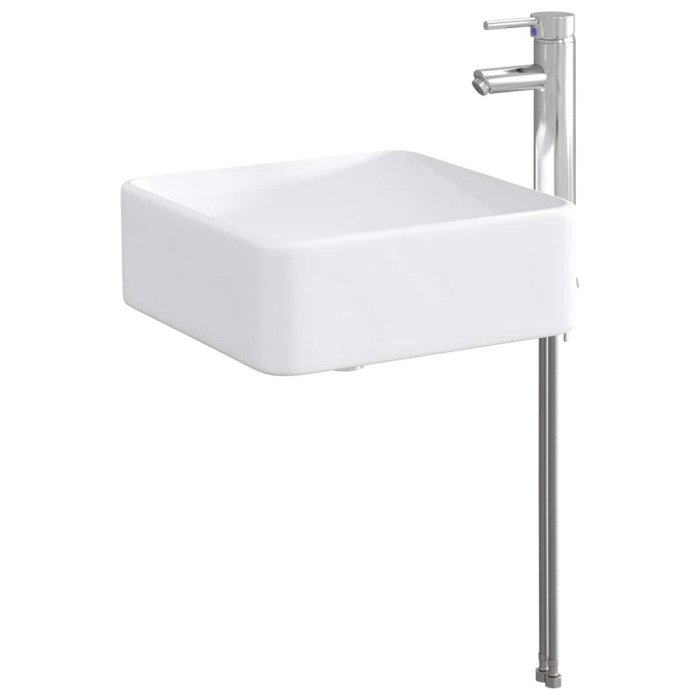 vidaXL Tvättställ för badrum Krom 49 x 37 x 14 cm Metall