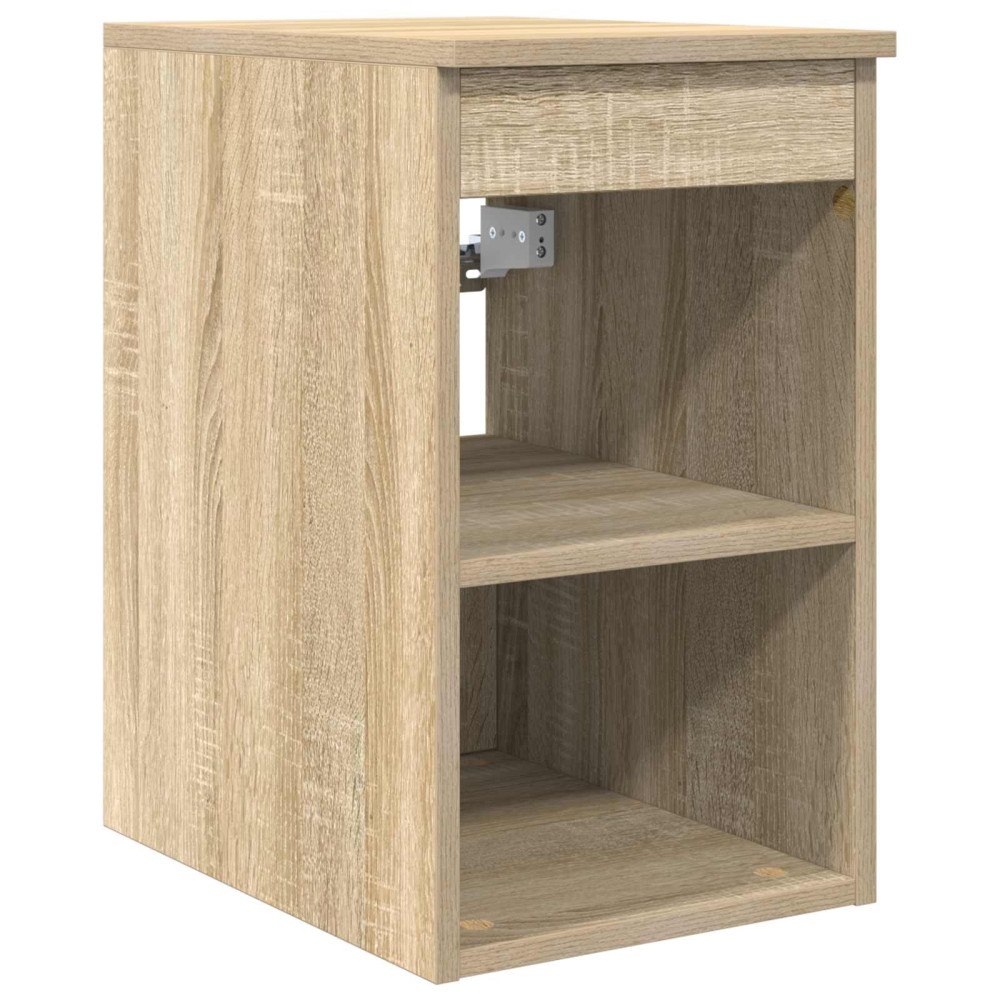 vidaXL Badrumsskåp Mellan Sonoma-ek 30 x 35 x 50 cm Konstruerat trä