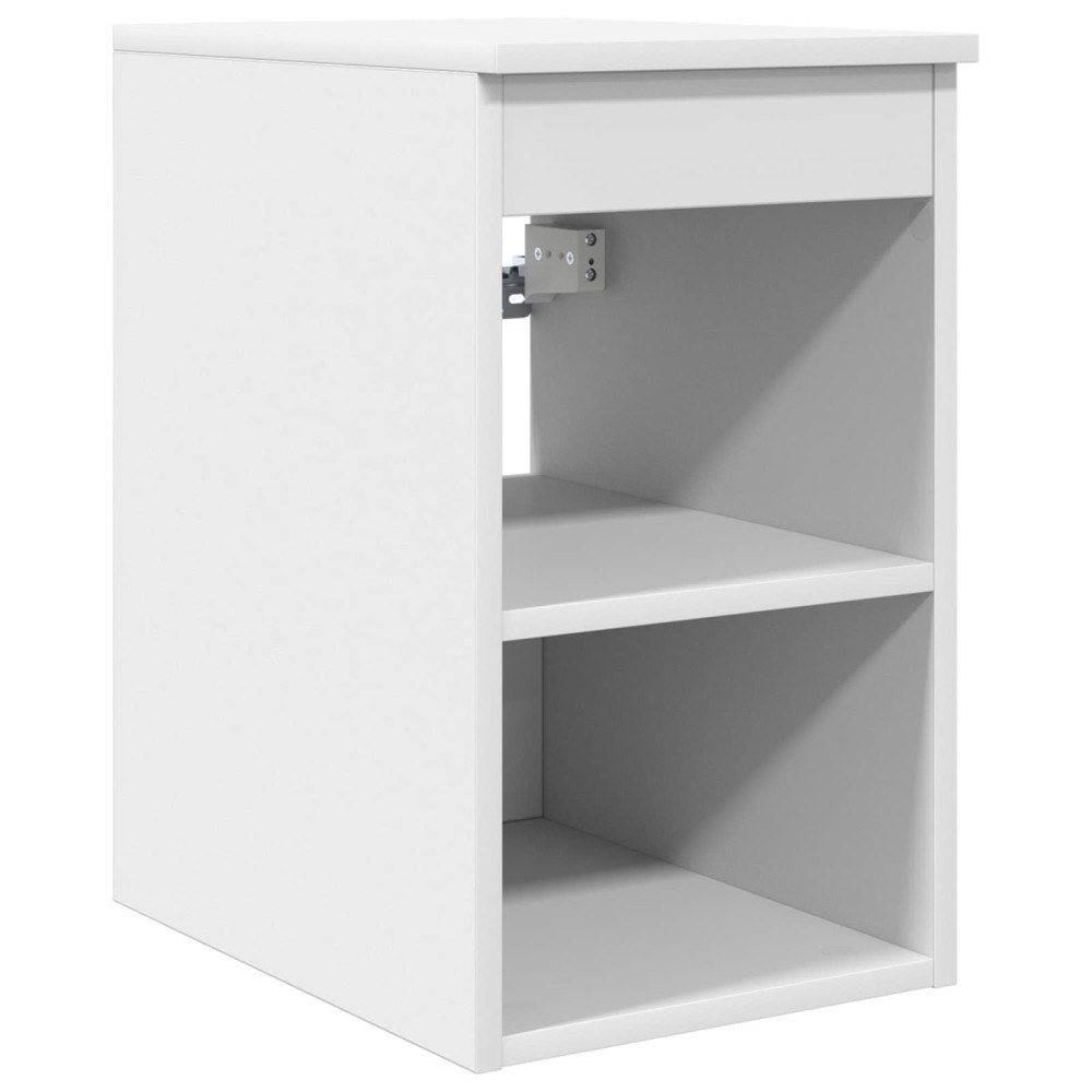 vidaXL Badrumsskåp Mellan Vit 30 x 44,5 x 50 cm Konstruerat trä