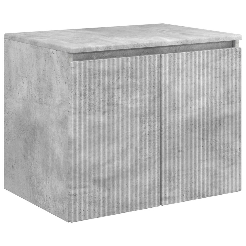 vidaXL Väggmonterat Badrumsskåp Betonggrå 62,5 x 44,5 x 50 cm