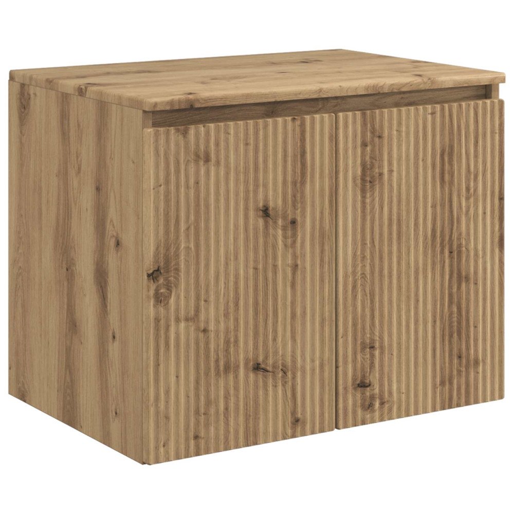 vidaXL Väggmonterat Badrumsskåp Artisan-ek 62,5 x 44,5 x 50 cm