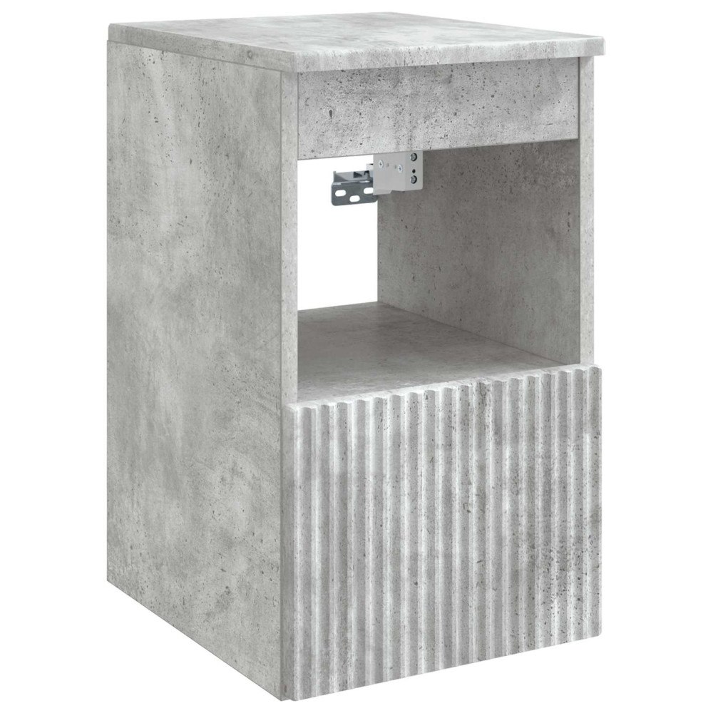 vidaXL Badrumsskåp Betonggrå 30 x 35 x 50 cm Konstruerat trä
